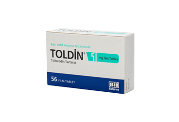 TOLDIN 1 MG 56 FILM TABLET